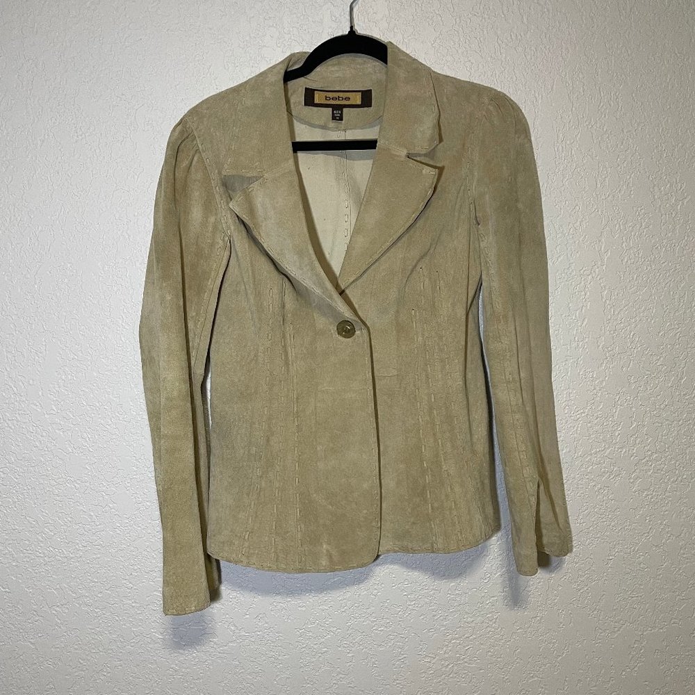 Bebe 100% Genuine Leather Blazer Jacket M